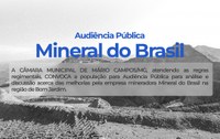 AUDIÊNCIA PÚBLICA Nº 04/2022 - Mineral do Brasil